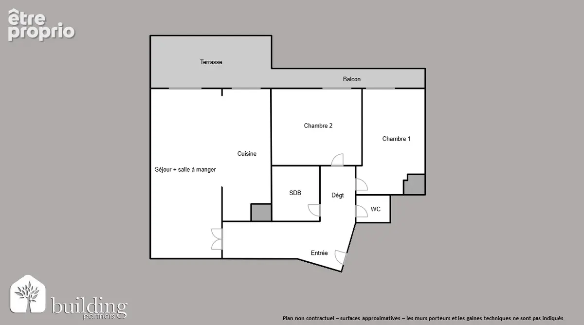 Levallois-Perret Greffulhe - Appartement 3 pièces 65 m² avec 18 m² de terrasse - photo 2