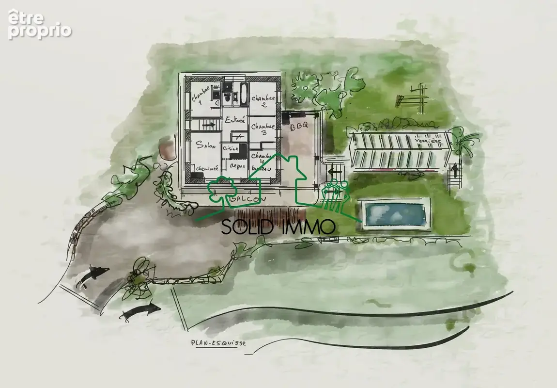 Maison spacieuse avec jardin, piscine et vue sur village médiéval - photo 3