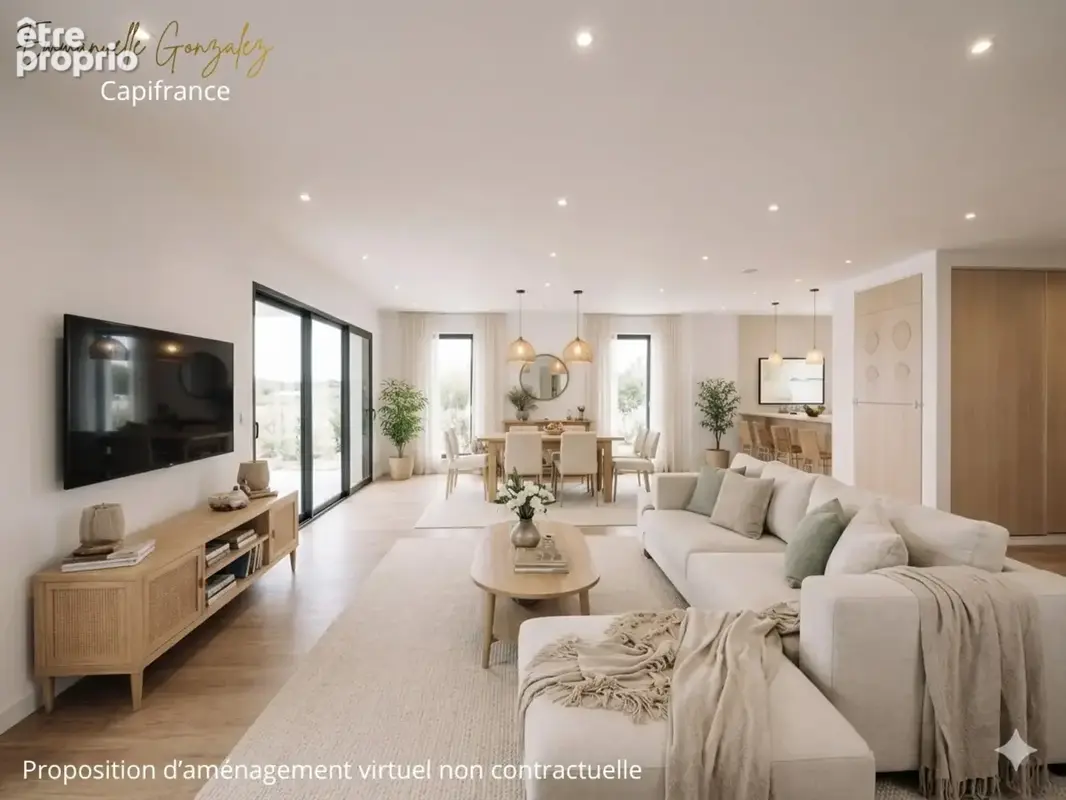Villa contemporaine 150 m² 5 pièces à BASSAN (34) - photo 9