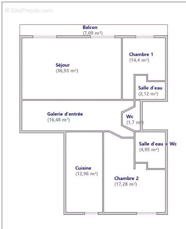 Appartement à PARIS-17E