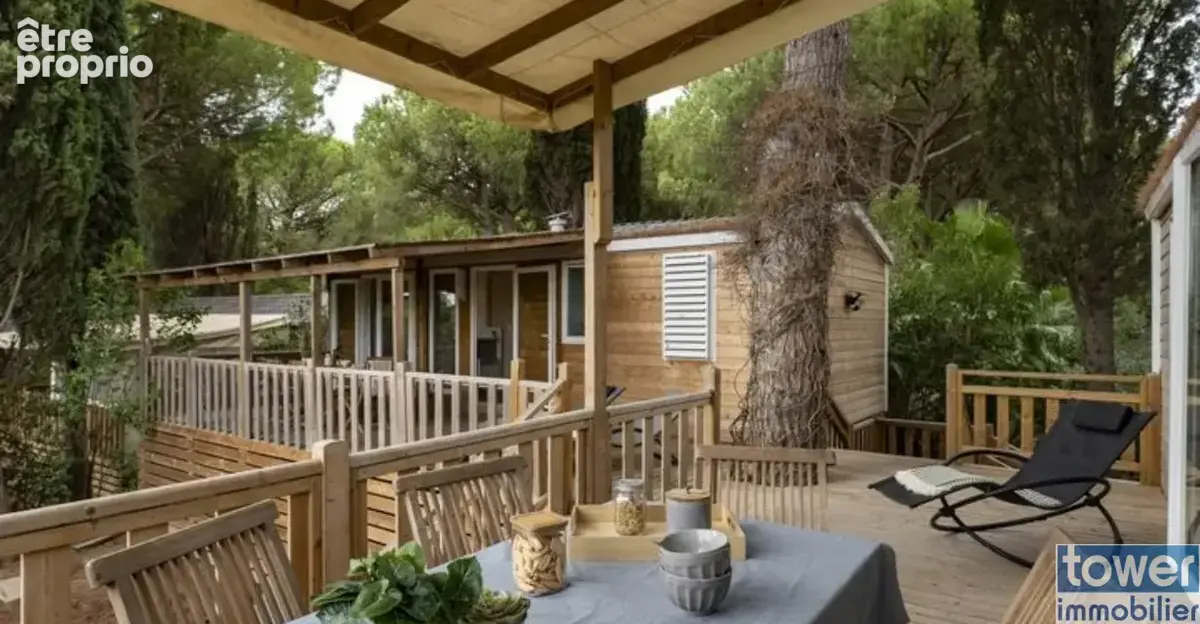 Ensemble de 2 mobil-homes climatisés avec grande terrasse et jardin - photo 2