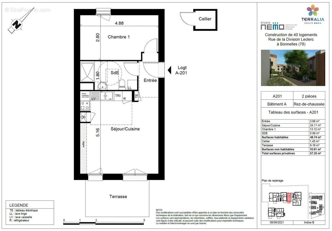 Appartement à BONNELLES