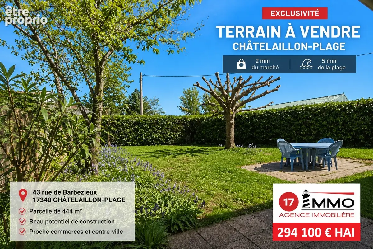Terrain à CHATELAILLON-PLAGE