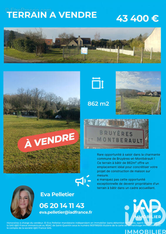 Photo 1 - Terrain à BRUYERES-ET-MONTBERAULT