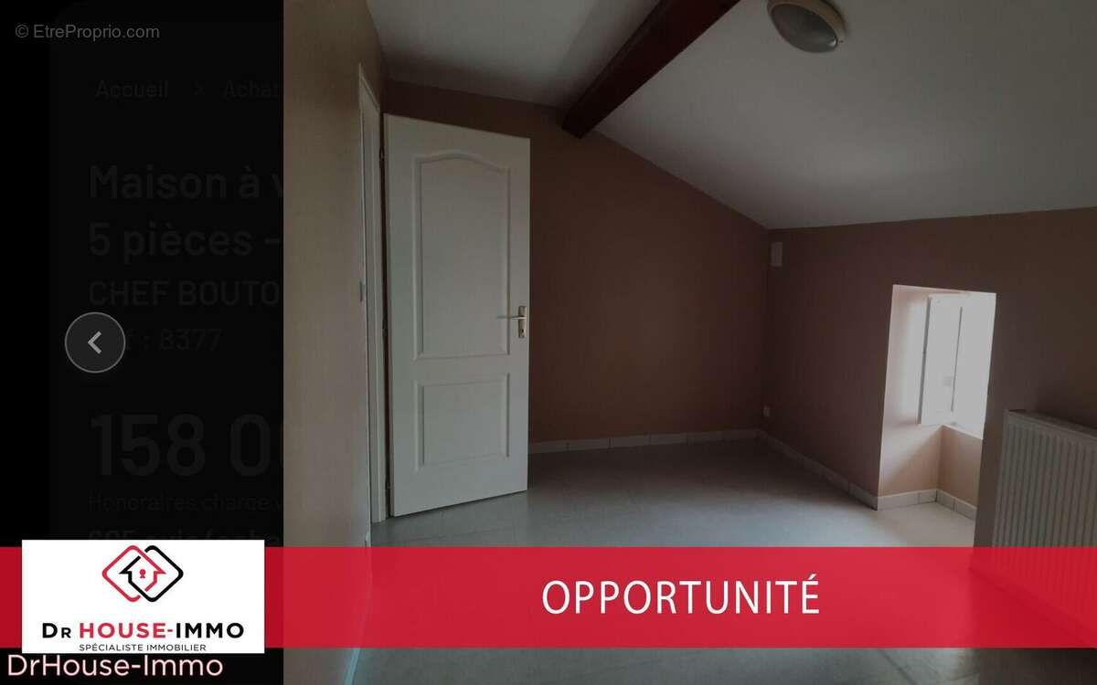 Maison à CHEF-BOUTONNE