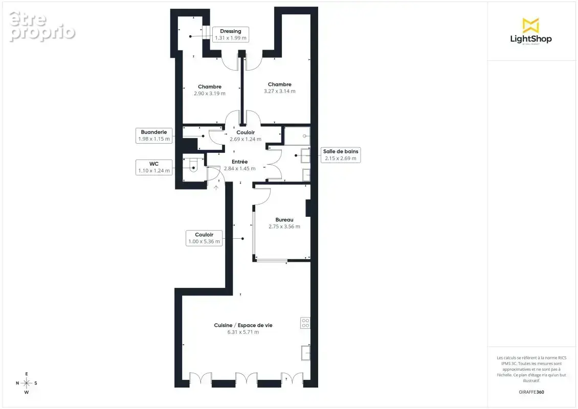 Appartement 4 pièces de 87m² avec terrasse - Place de la république, Bordeaux - photo 17