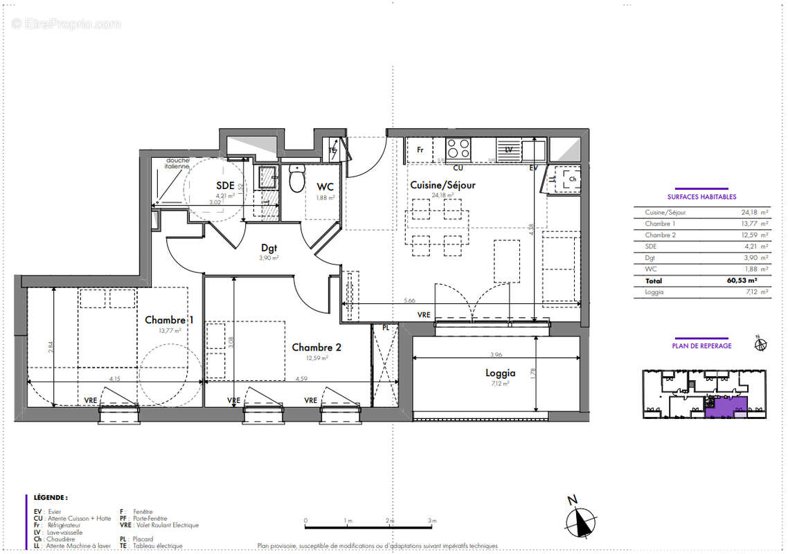 Appartement à TOULOUSE