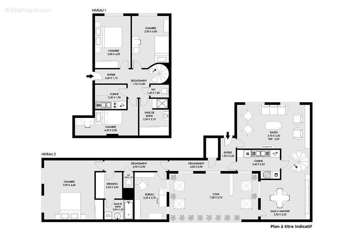 Appartement à PARIS-2E