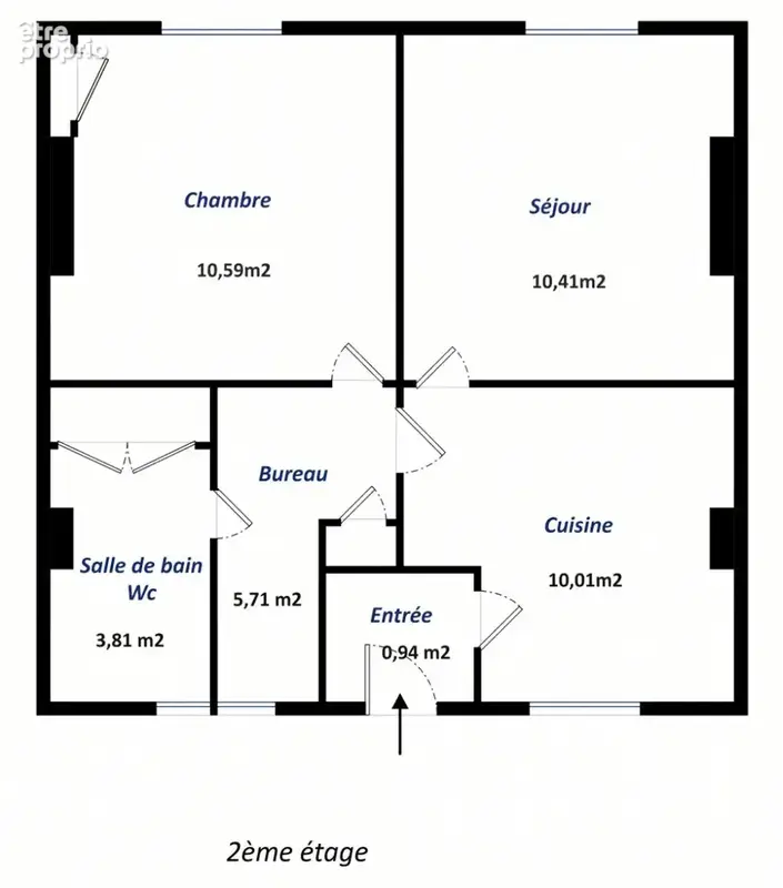 Rue Muller, 2ème étage, 2 pièces 42m² - photo 12