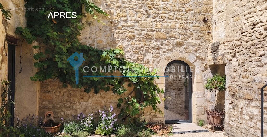 DPT(30)  Vallabrègues  Rare ! Maison de village d'architecte avec piscine intérieure et cour intime - photo 14