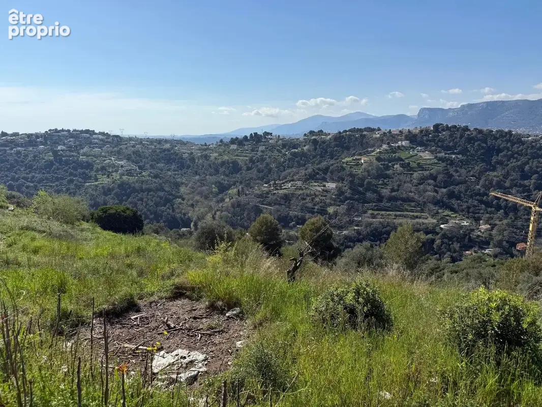 Terrain constructible vue panoramique saint pierre de Féric à Nice - photo 2