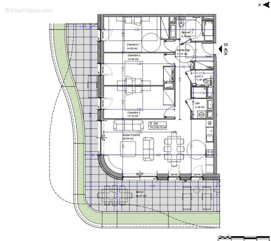 Appartement à AIX-LES-BAINS