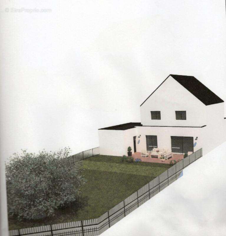 Terrain constructible viabilisé 367 m² - caudan (56) - exposition sud - permis de construire obtenu - photo 2