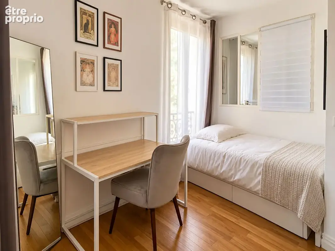 3P 2chbres+ bureau en Duplex 52m² - photo 9