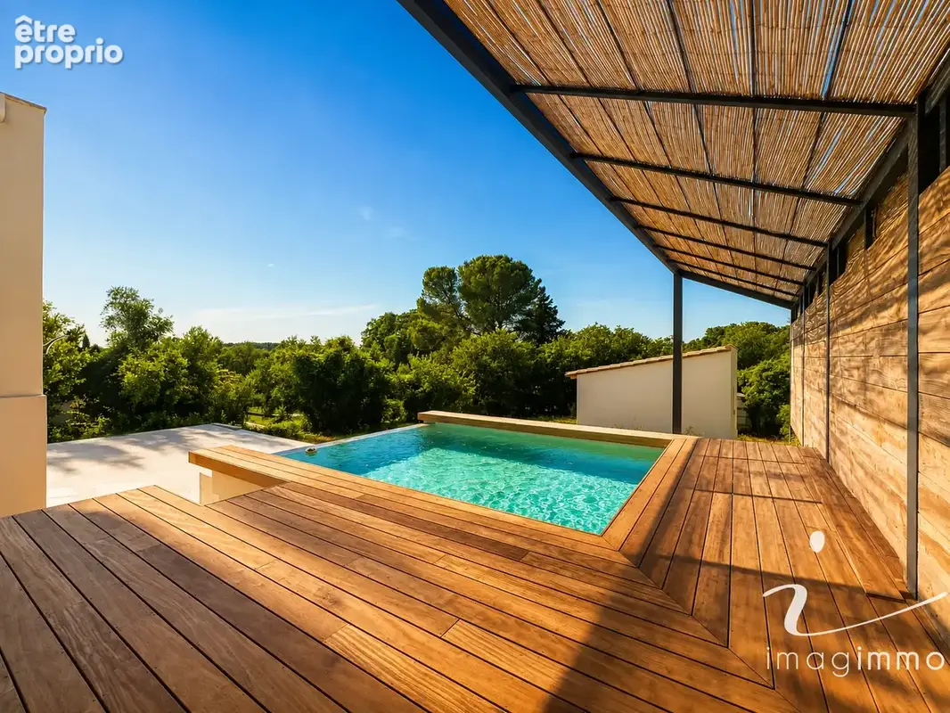Villa contemporaine - Piscine à débordement et dépendance - Montpellier Ouest - photo 8