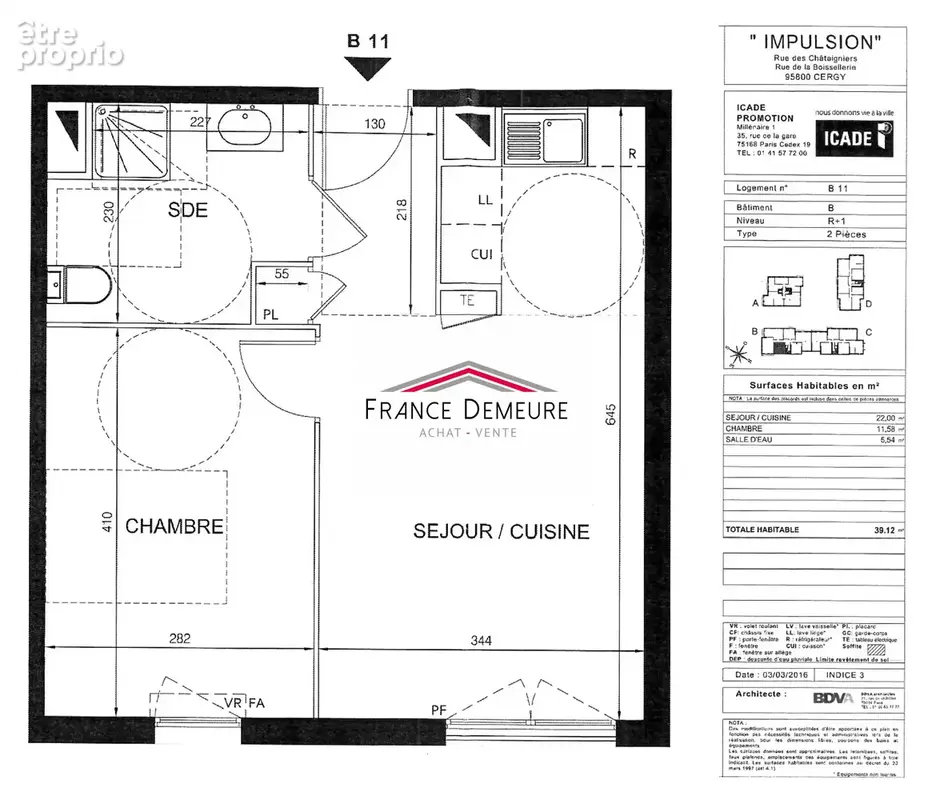 Appartement 2 pièces 39 m² à vendre à Cergy (95800) - photo 8