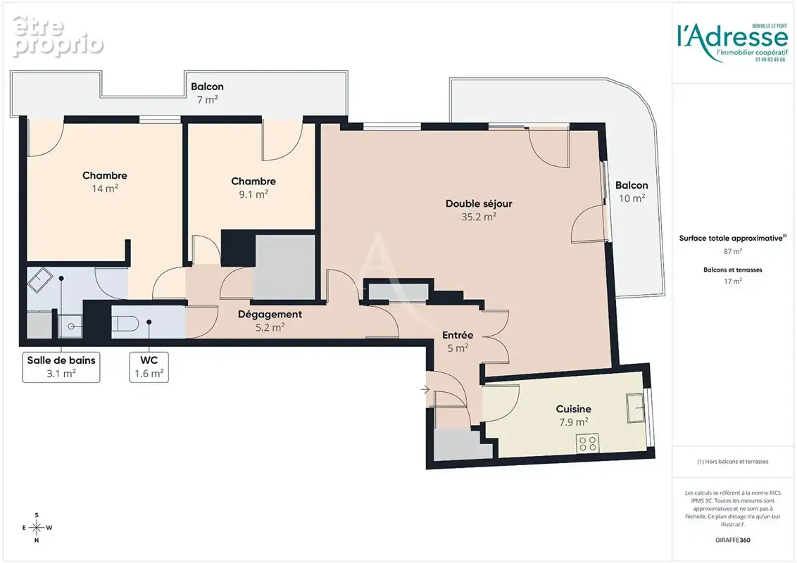 Appartement Alfortville 4 pièce(s) 87m² - photo 11