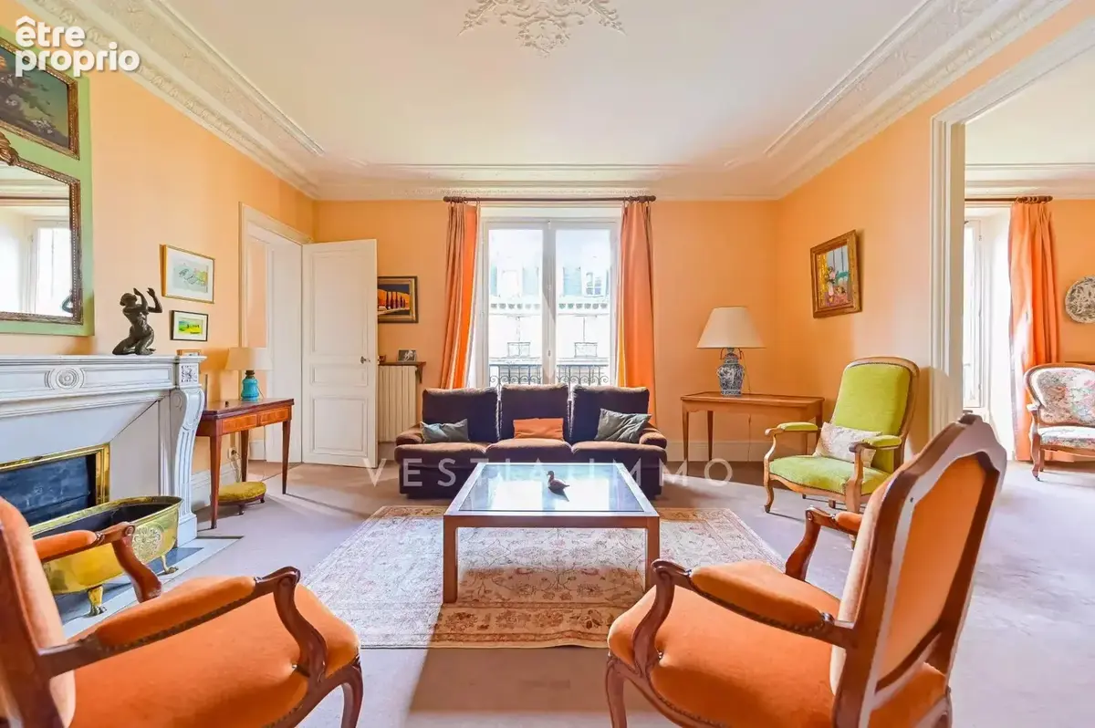 Plaine-Monceau – Appartement familial de caractère – 116 m² – Étage élevé –chambre de service en sus - photo 2