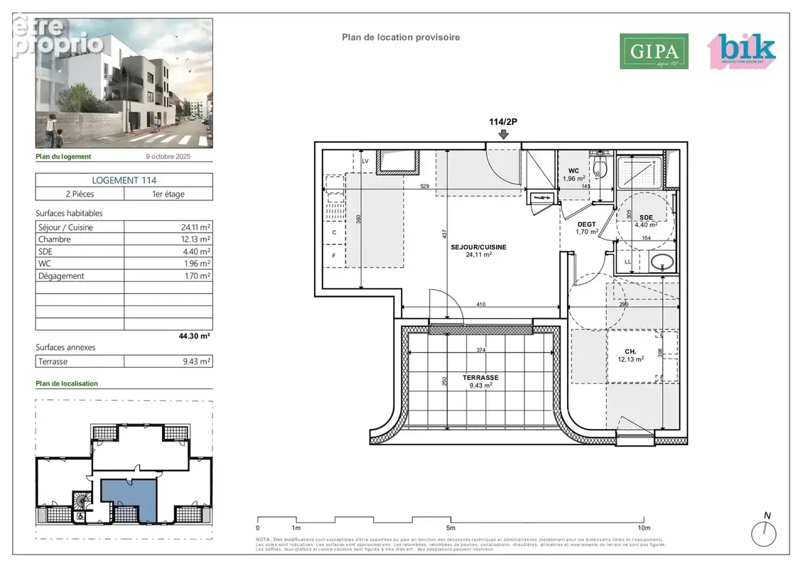 Appartement à SCHILTIGHEIM