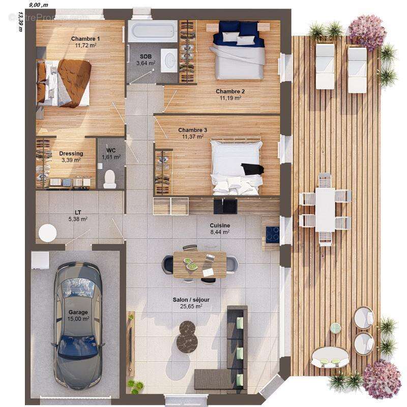 Maison 5 pièces 86 m2 - photo 3