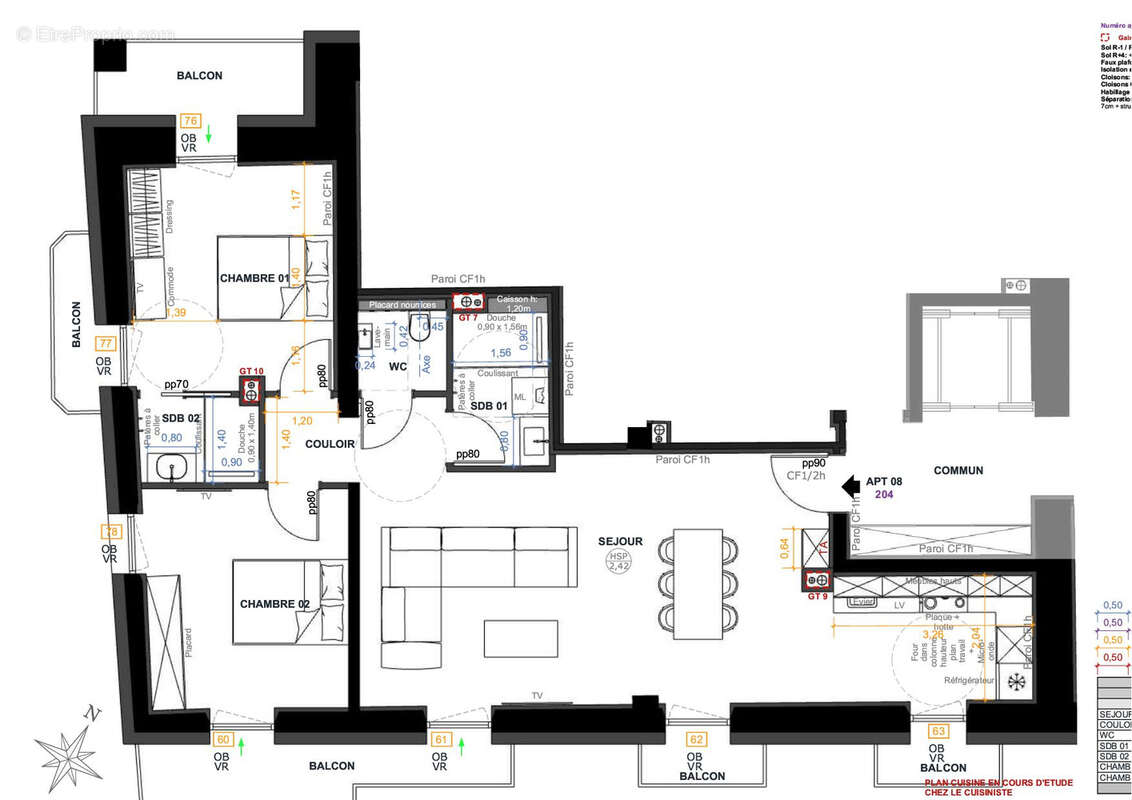 Appartement à LES VILLARDS-SUR-THONES