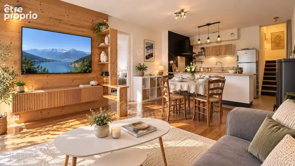 Talloires, Beau 2 pièces à vendre avec vue lac et montagnes - photo 3
