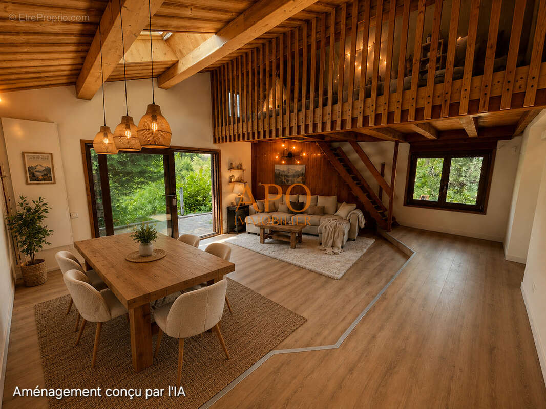 Chalet familial 209 m2 t7 + t2  a 2 pas du centre des carroz - photo 13