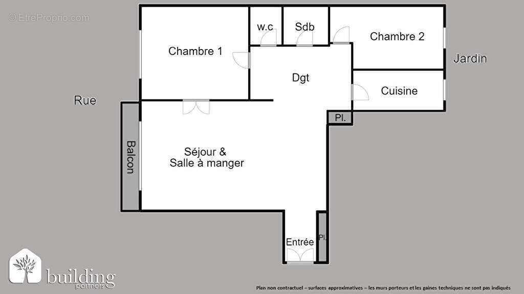 Neuilly Proche Bois - Appartement 3 pièces avec balcon, traversant - photo 2