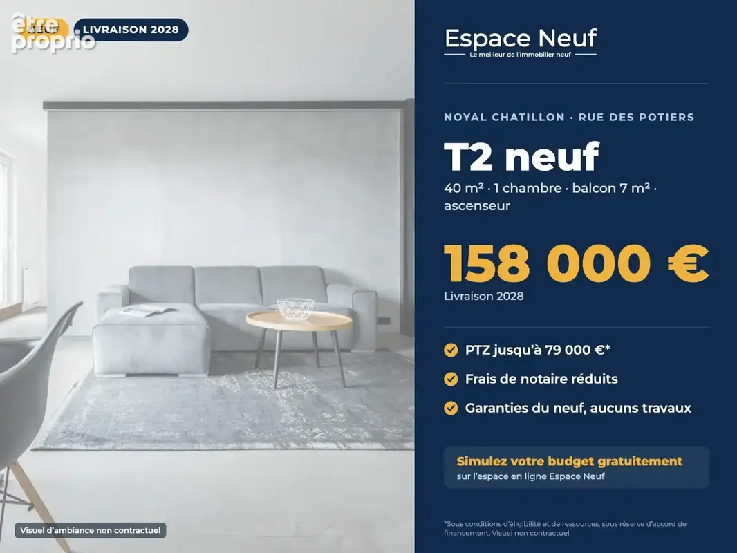 Appartement à NOYAL-CHATILLON-SUR-SEICHE