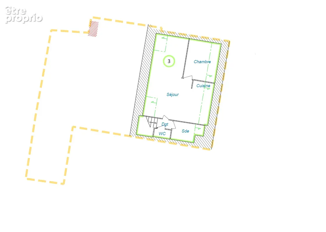 Appartement vue mer T2  35.10  m2 - 49.40m² au sol  - Vue Mer - photo 8