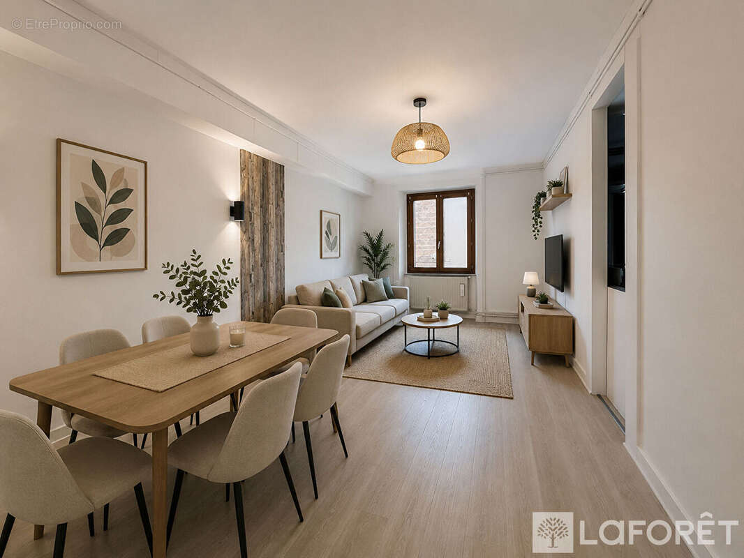 Appartement Centre Ville Montbrison 2 chambres terrasse - photo 3
