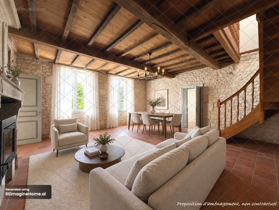 Charmante maison ancienne en pierres avec gîte et grand terrain  champagnolles - photo 4
