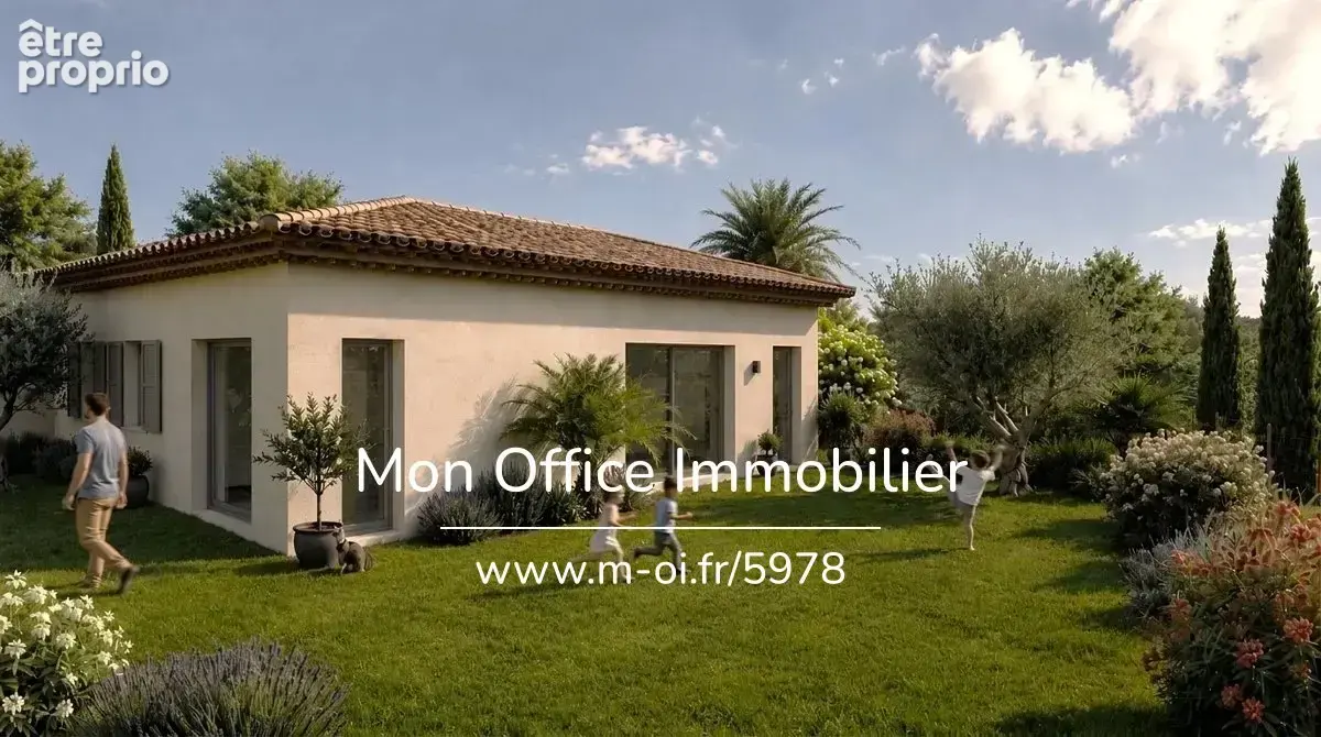 Référence : 5978-CDI. - Maison neuve de plain-pied avec jardin au pied du village de Cabriès - photo 1