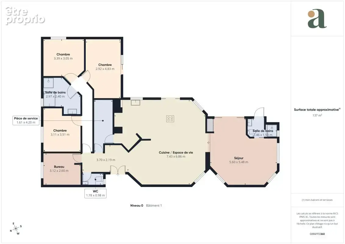 Belle maison contemporaine de plain pied  sur terrain de 1087 m2 en vente à Sainte-Pazanne (44680) - photo 15