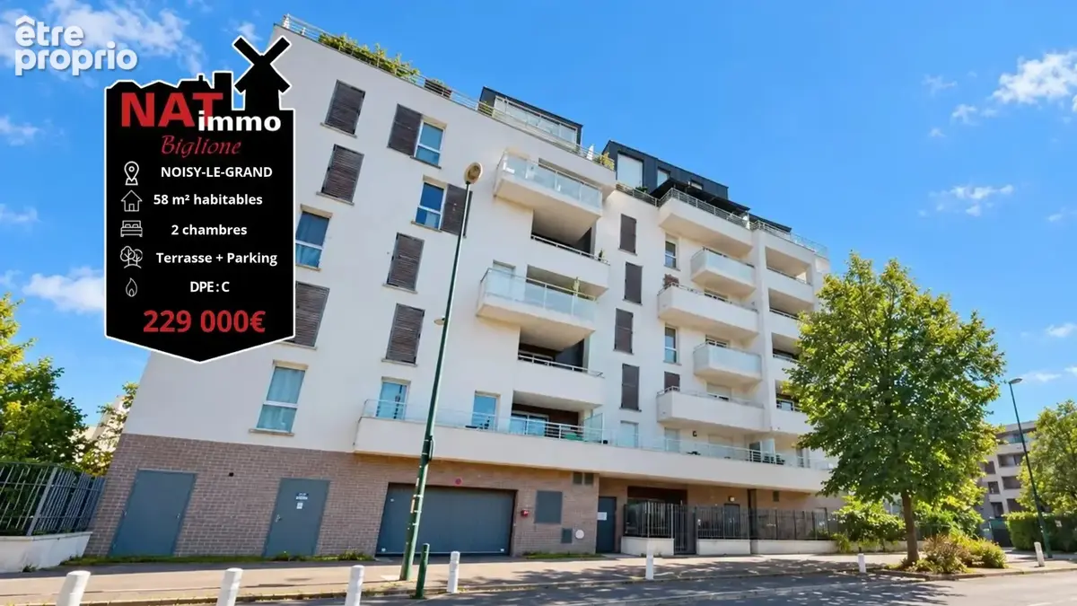 Appartement 3 pièces 58 m² à vendre à Noisy-Le-Grand (93160) - photo 1