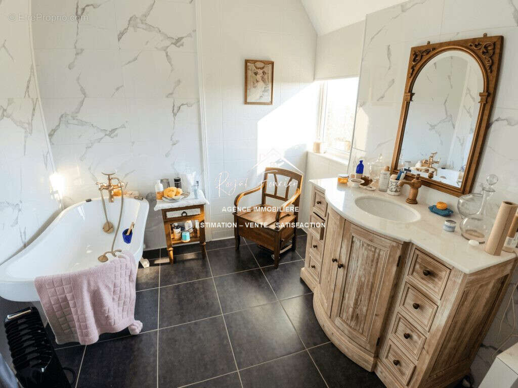 Maison 1 : Salle de bain - Maison à SAINTE-MAURE-DE-TOURAINE
