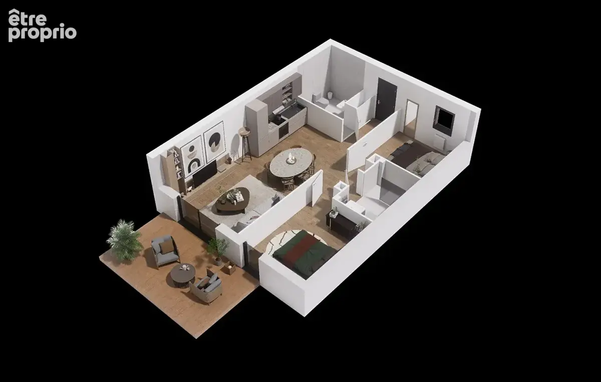 Appartement t2 neuf a vendre saint pol de leon - photo 3