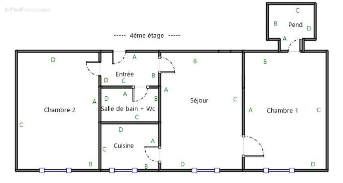 Rue Bobillot - Appartement loué 3 pièces 50 m2 - photo 3