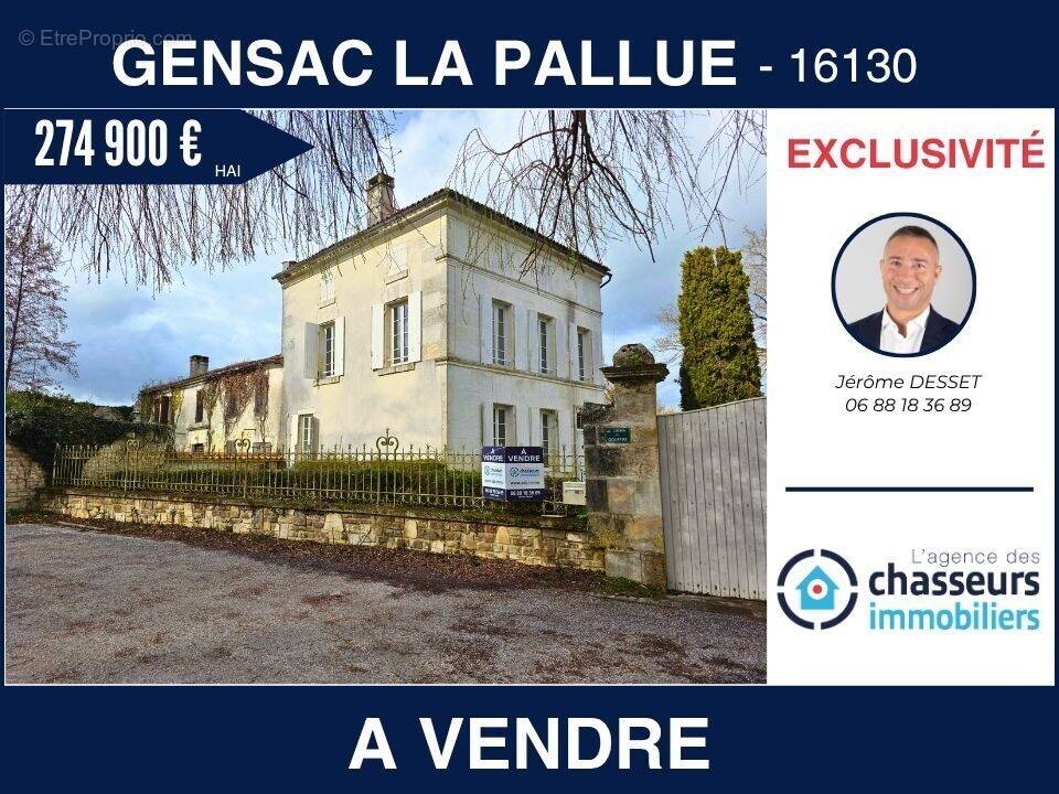 Maison à GENSAC-LA-PALLUE