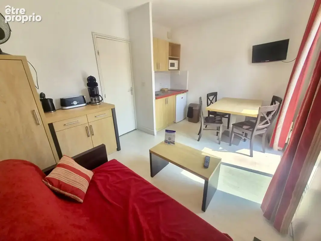 Studio cabine vue mer - la grande plage - le barcarès - photo 2