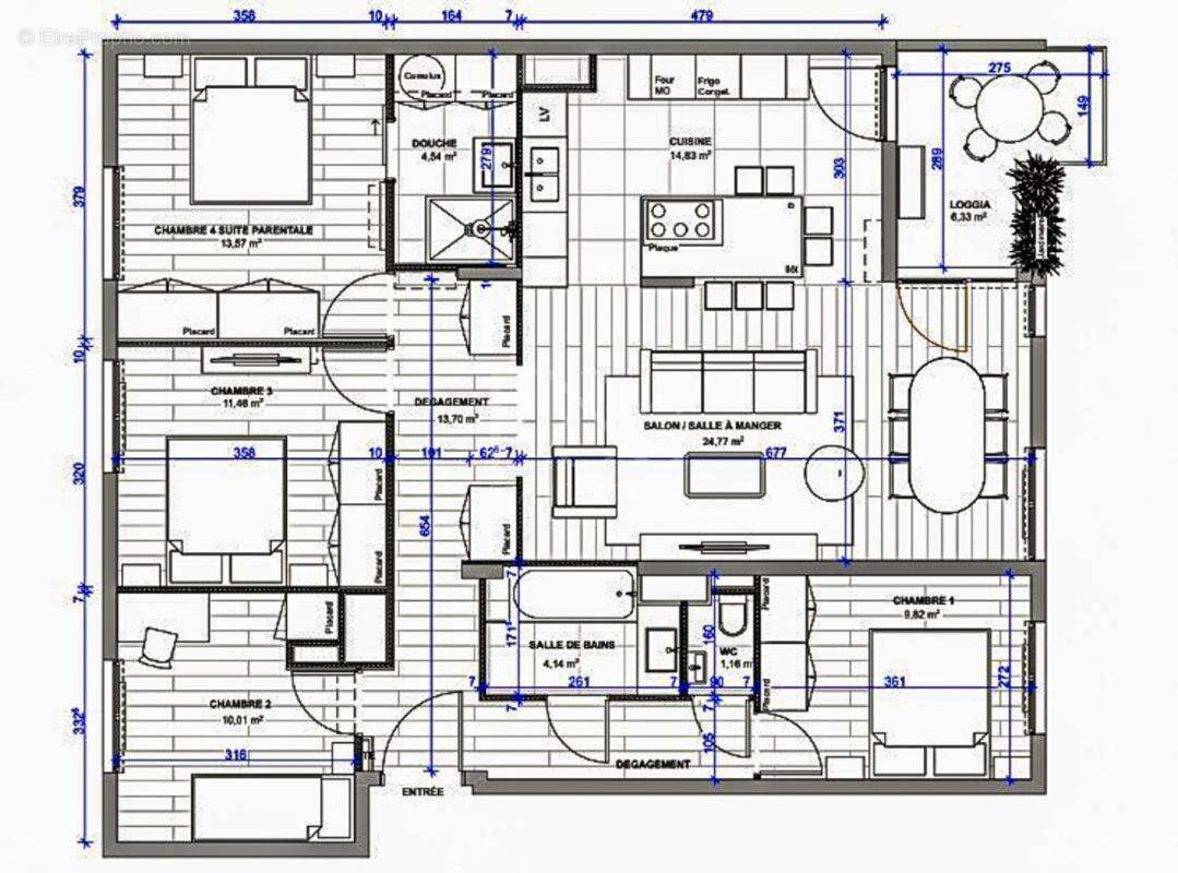 Appartement à SAINT-BONNET-DE-MURE