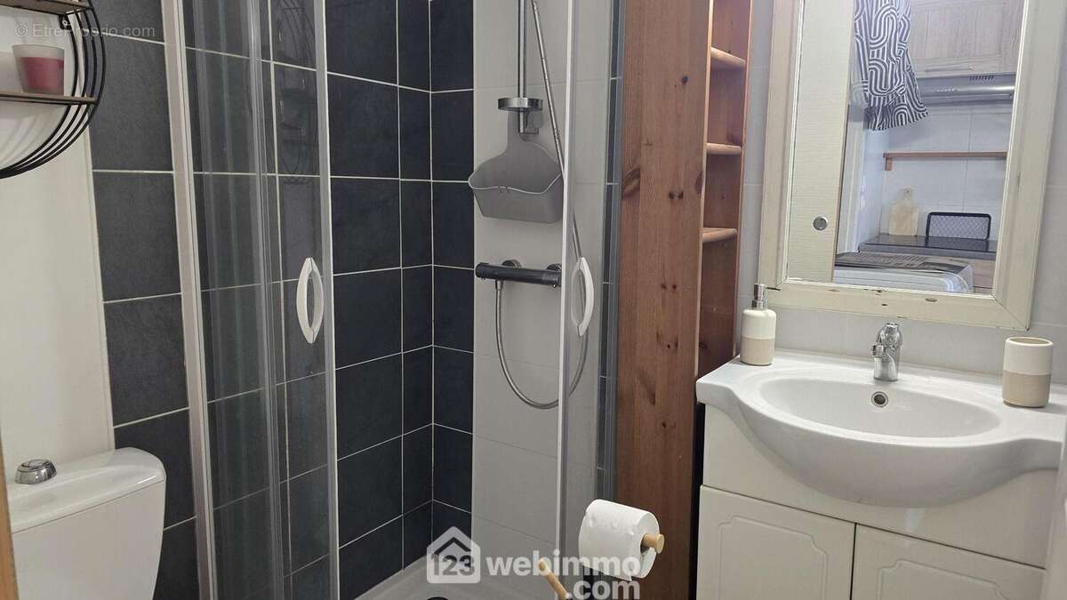 Salle et douche et toilette au rez-de-chaussée - Maison à TALMONT-SAINT-HILAIRE