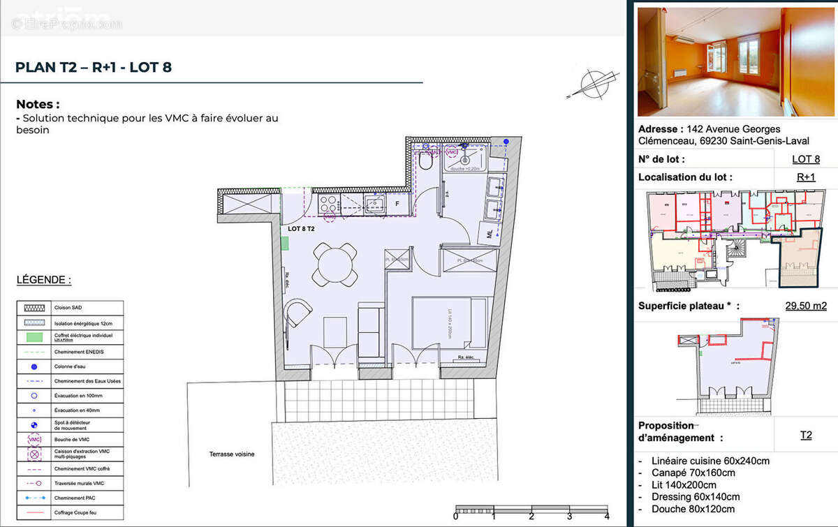Appartement à SAINT-GENIS-LAVAL