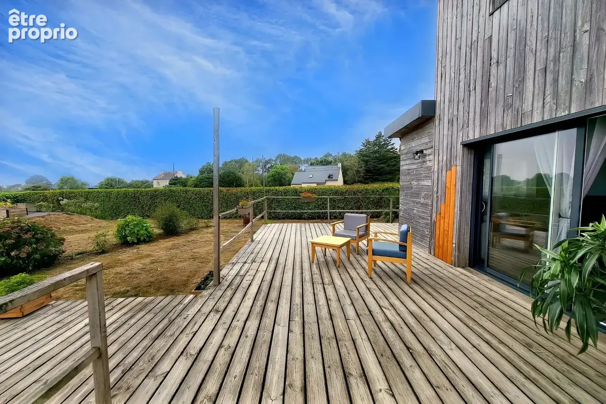 Maison contemporaine VUE MER ossature bois  PLAIN-PIED à vendre 6 pièces TELGRUC SUR MER (29) - photo 21