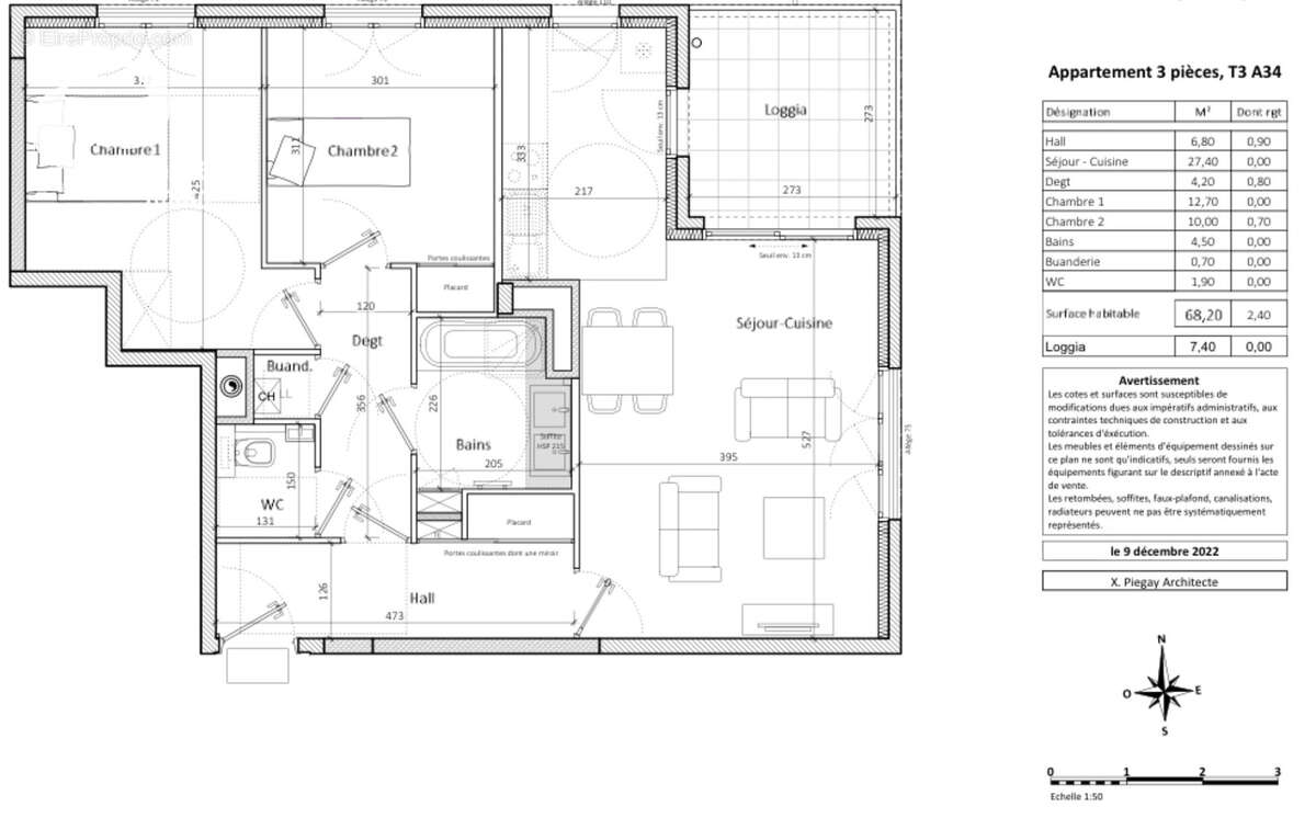 Appartement Type 3 - 68 m2 - photo 4