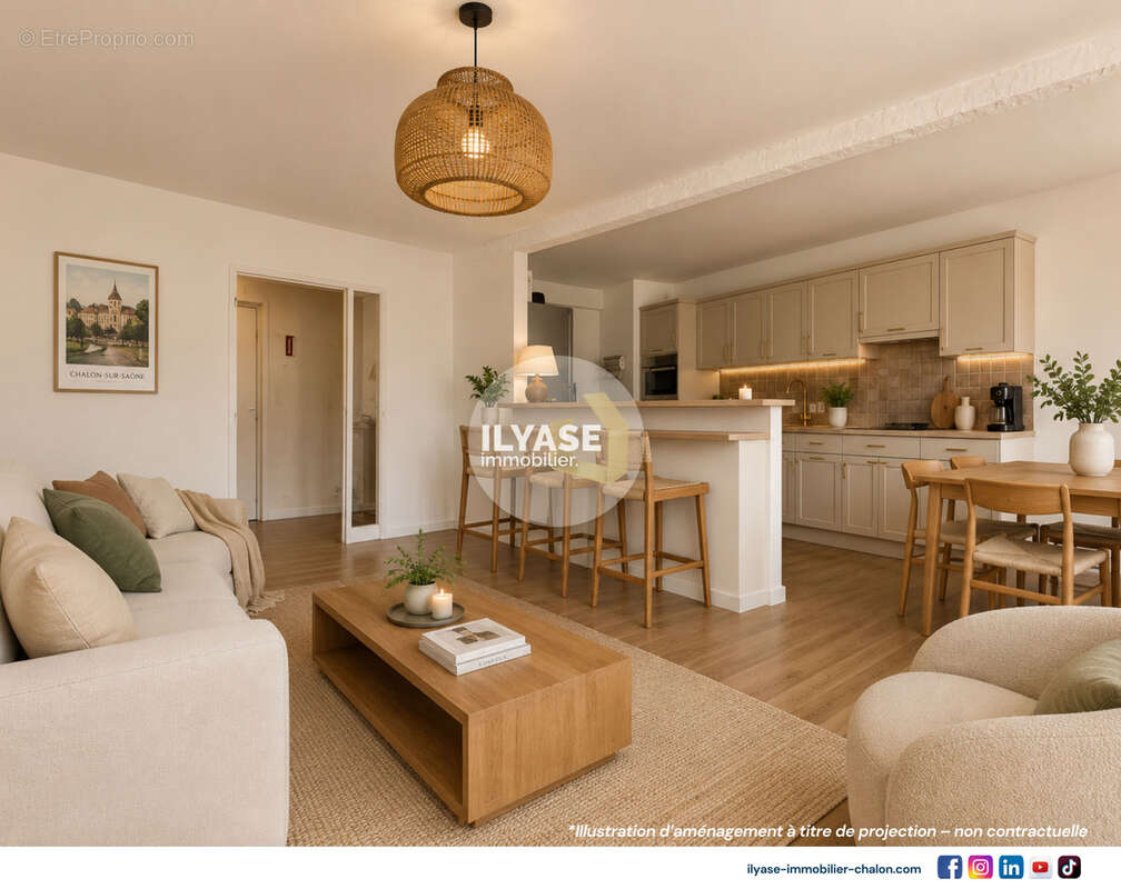 Appartement T4  3 CH  Cave  Parking privatif en sous-sol - photo 5