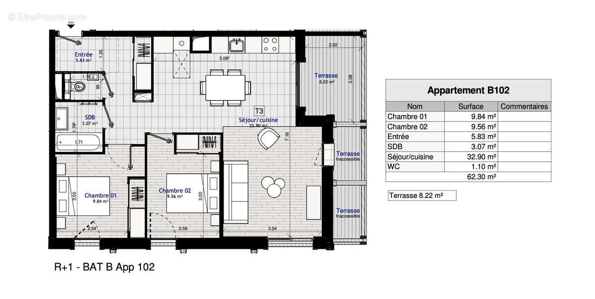 Appartement à MORILLON