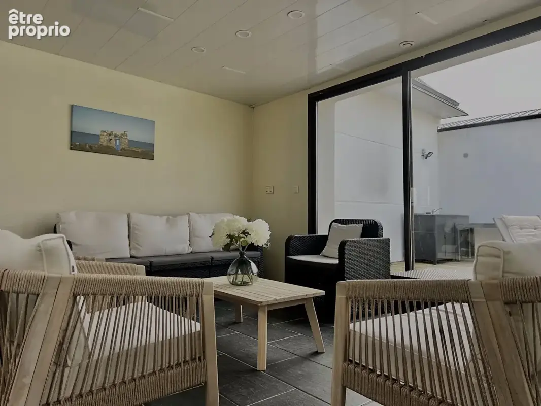 VENTE d'une maison T7  à PORSPODER -vue mer- piscine couverte - photo 4