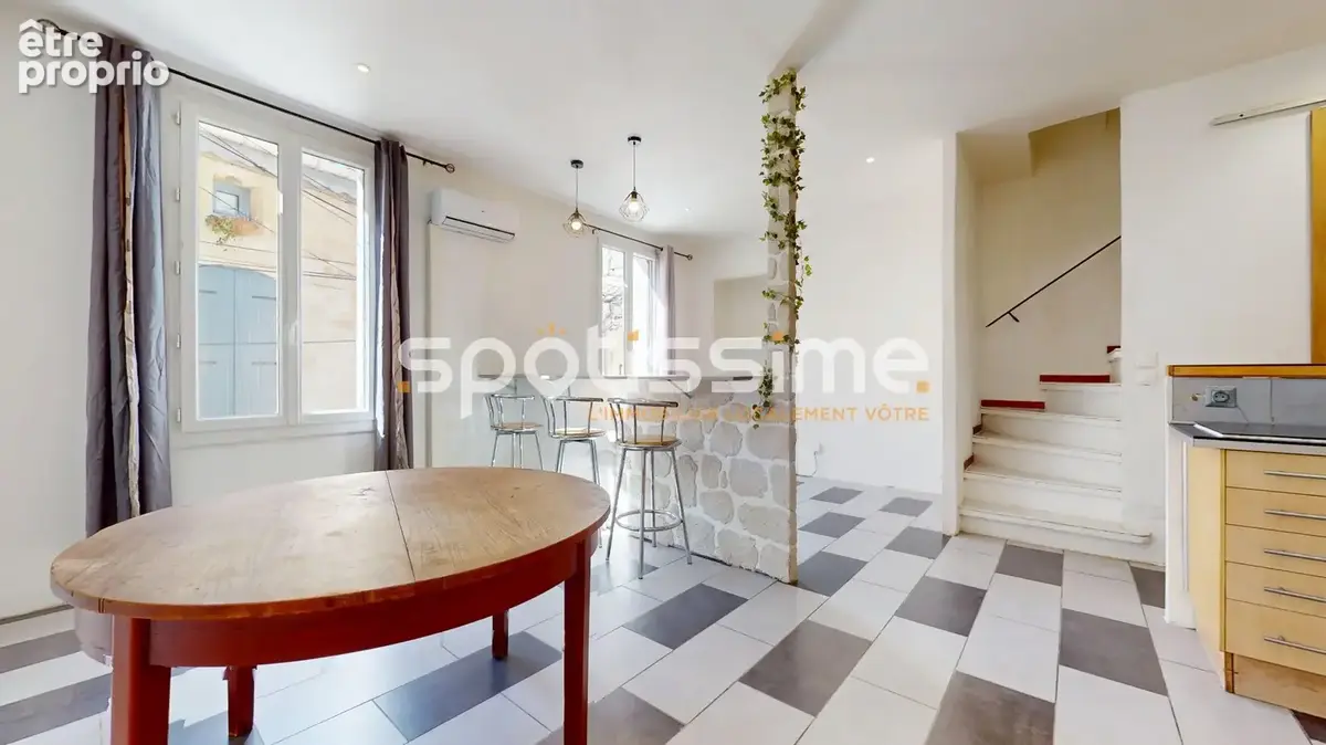 Pomérols  maison de village t3 90 m²  balcon  vue sur les toits et le clocher - photo 16
