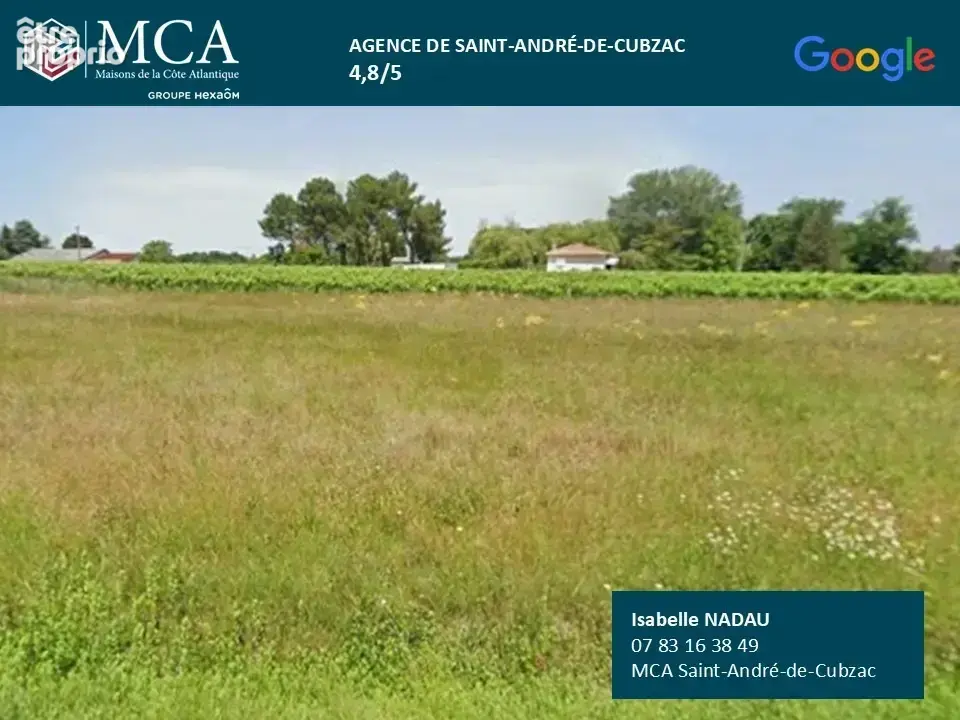 Terrain 1 100 m² à vendre à Cavignac (33620) - photo 2